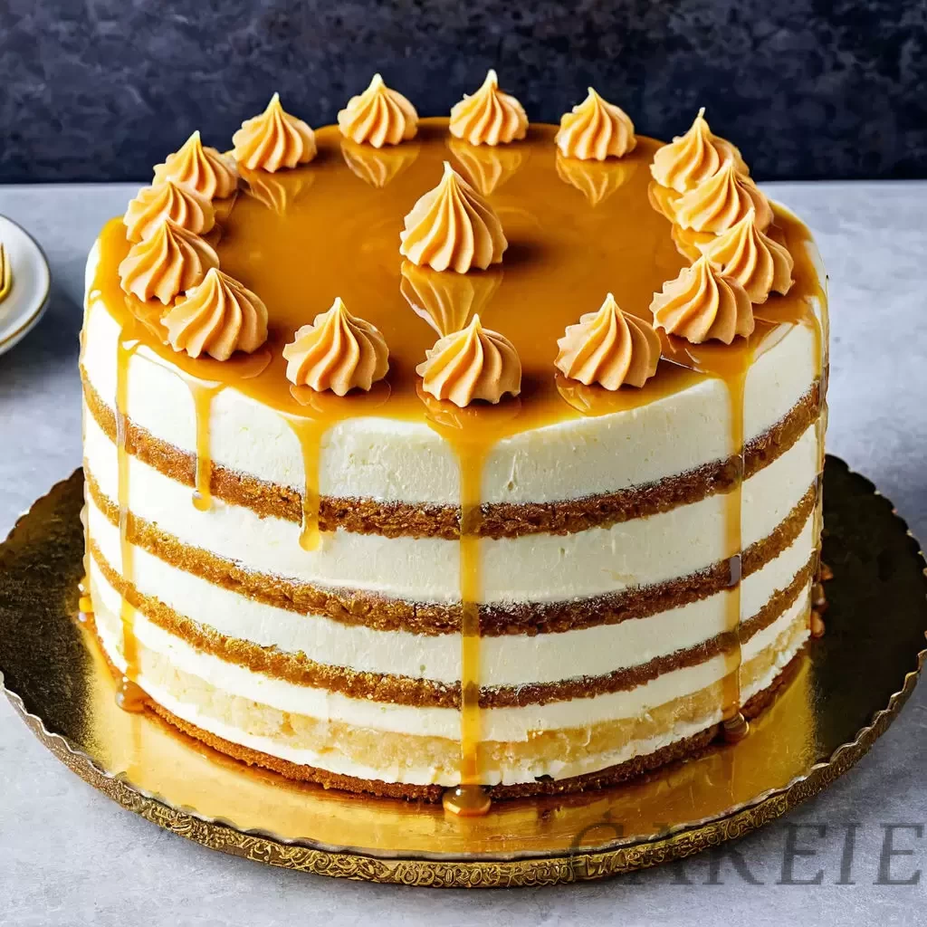 Round Top Cones Butter Scotch Cake